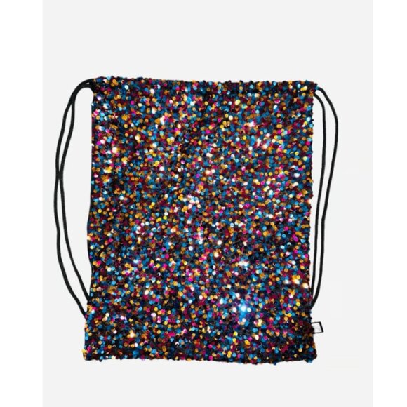 Lularoe sequin drawstring bag backpack - Picture 3 of 4